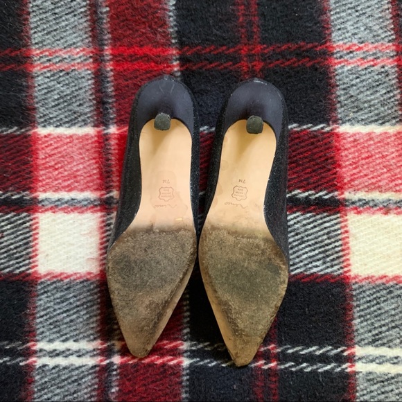 Nina Black Sparkly Pointed Heels - Picture 4 of 5